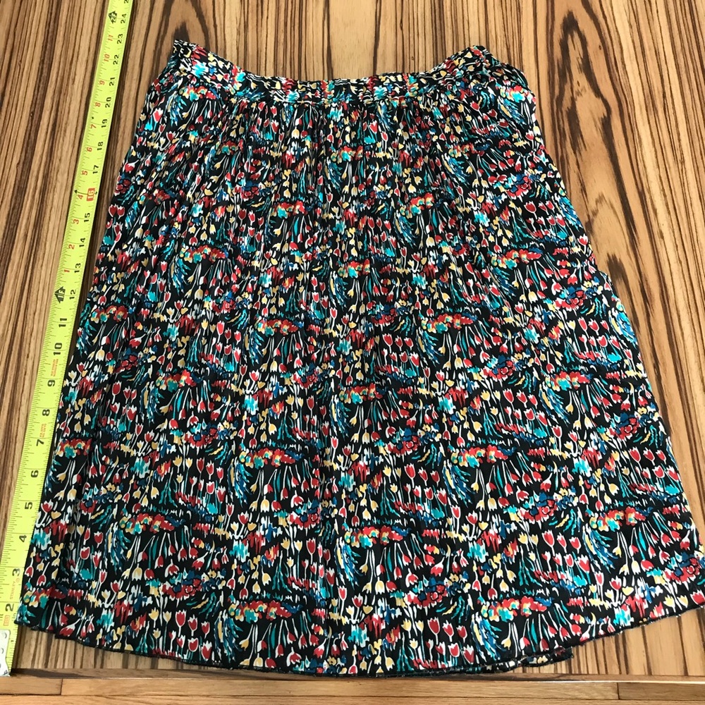 Colorful pleated skirt from Anthropologie